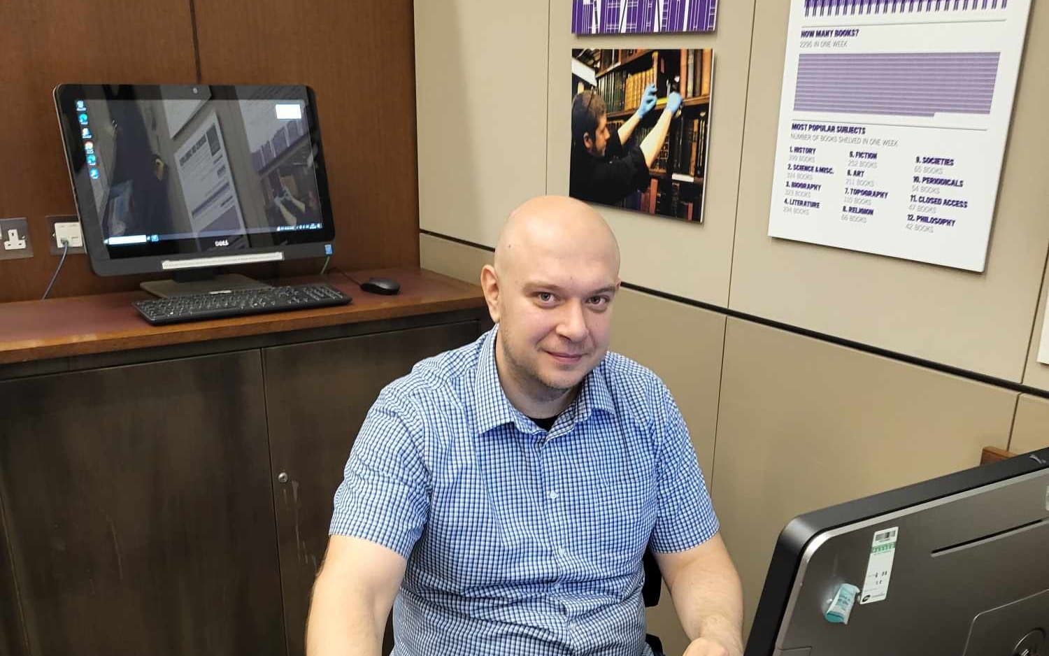 Doktorant Przemysław Mirosław Pazder w Londynie