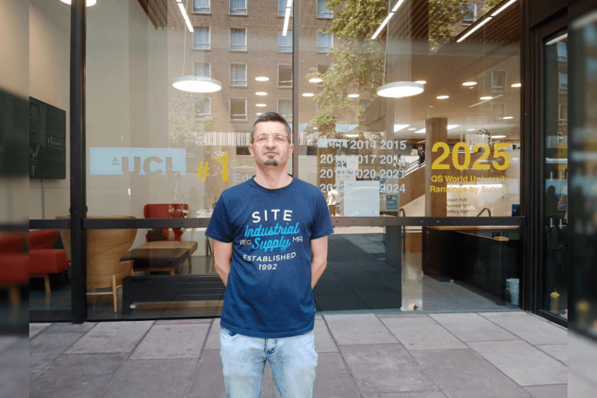 Dr Wojciech Bejda na stażu naukowym w University College of London